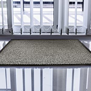 Stylish Indoor Outdoor Gray Doormat