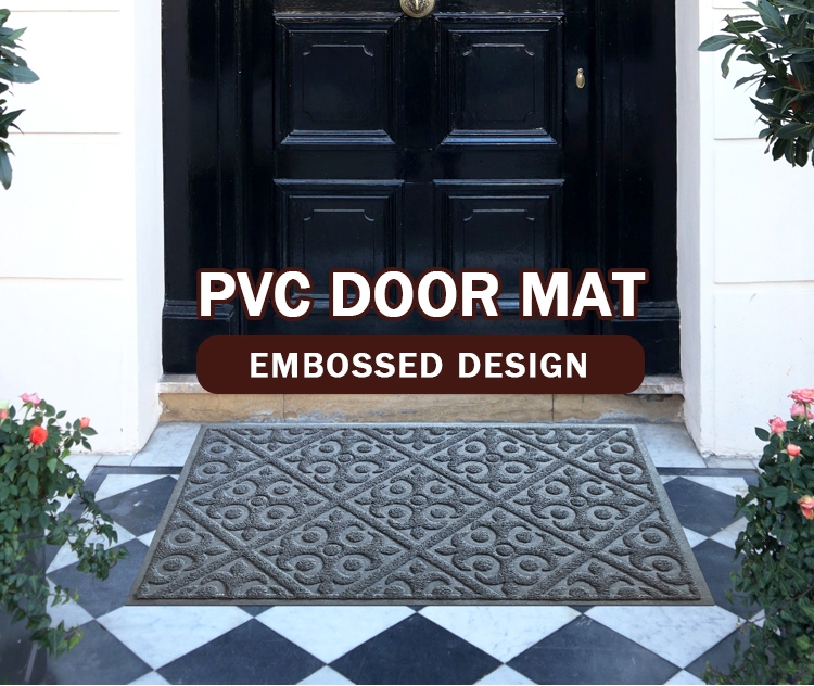 High quality PVC coil door mats with colorful colors(图1)