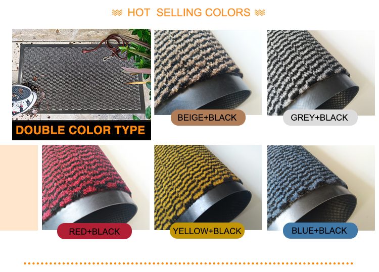 Graceline 2022new product 24x36 inch PP material single color cut pile door mat for Shoe Scraper(图7)