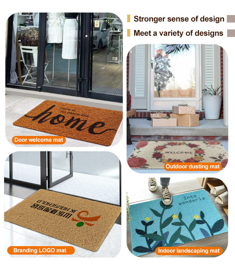 Graceline 40x60cm custom design printing logo mat for door(图2)
