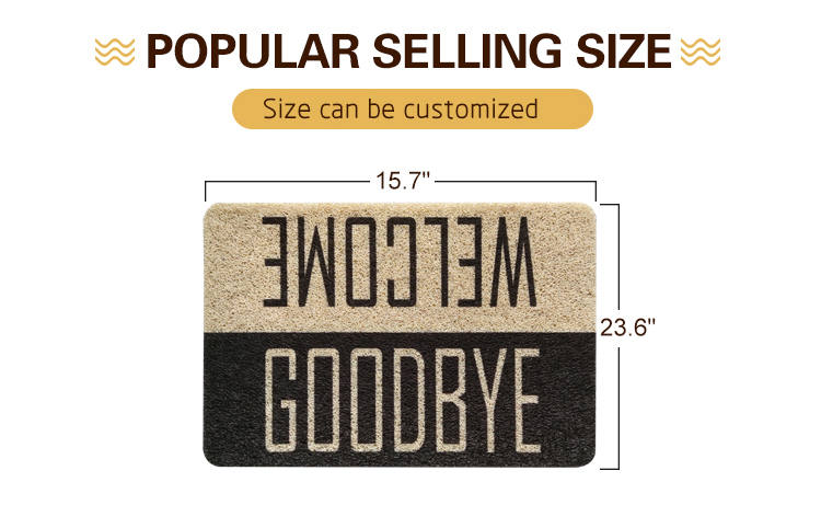 Graceline 40x60cm custom design printing logo mat for door(图7)