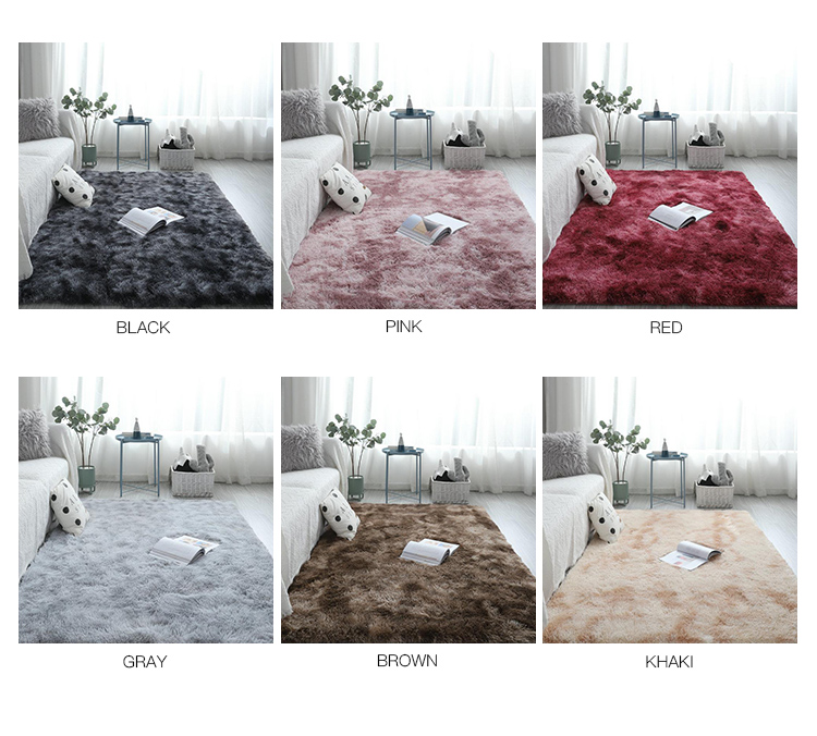 Solid Color Creative large carpet living room bedroom customized rugs(图6)