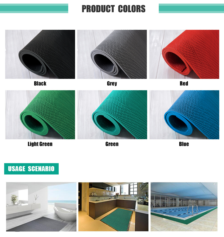 Import From China Waterproof Anti-slip Pvc S type pvc floor mat(图6)