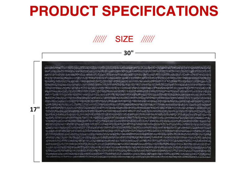 Nonwoven ribs surface with pvc backing door mat(图6)