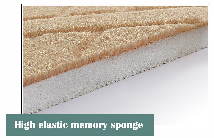 Soft Absorbent Memory Foam Bathroom Anti-slip Carpets Bath Mats shower mat(图5)