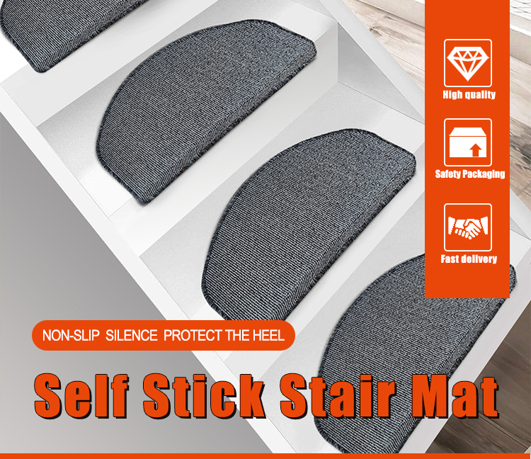 Dust Control Glue-free Self-Adhesive Floor Stair Mat(图1)